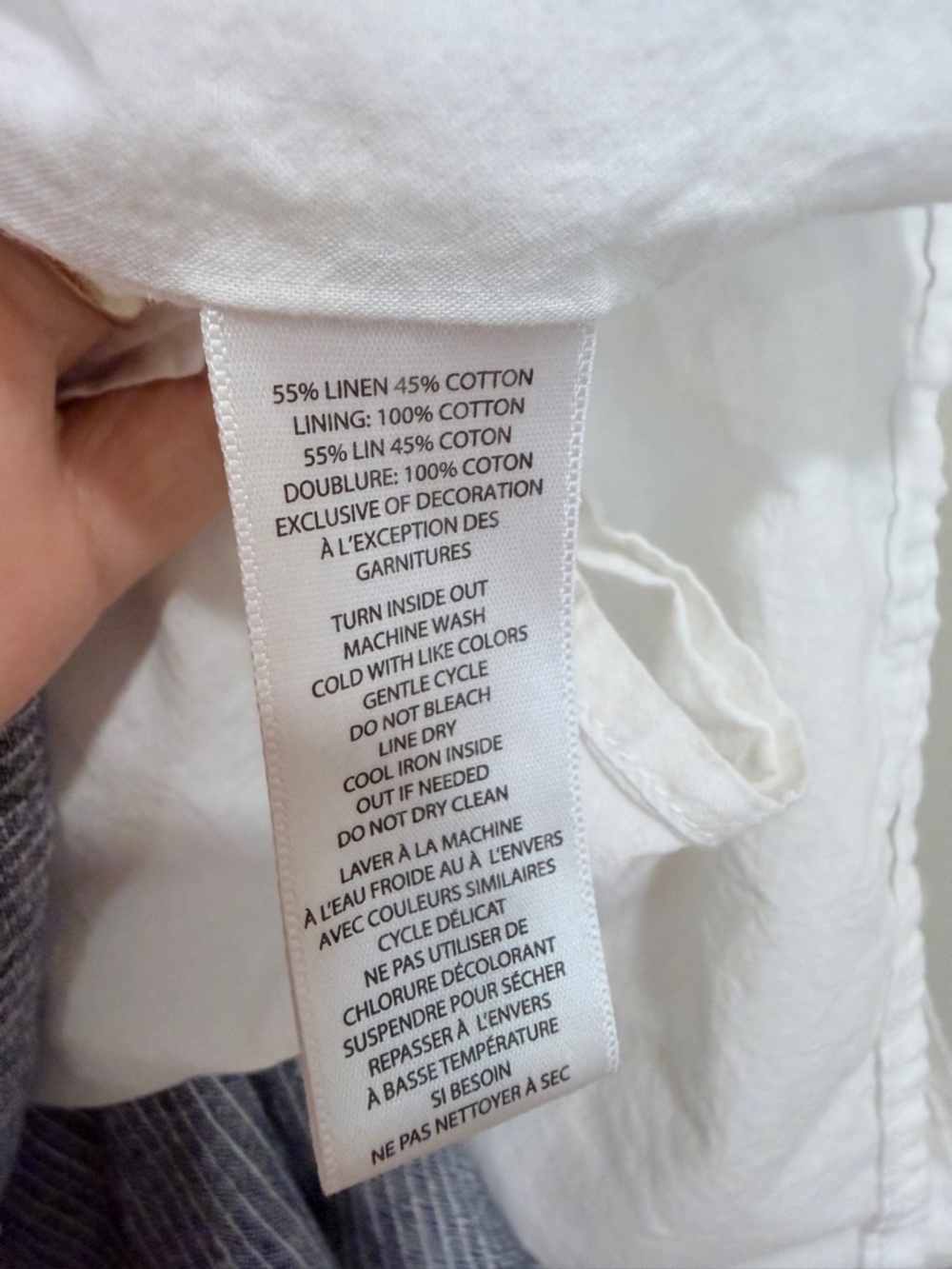 BeachLunchLounge Boho Embroidered Bell Sleeve Dress Blue Stripe Small NWOT - Picture 6 of 7